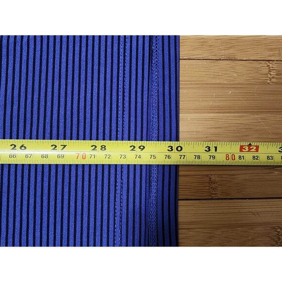 Greyson Shirt Mens Large Purple Striped Performance Golf Polo Activewear Stretch - Picture 3 of 5